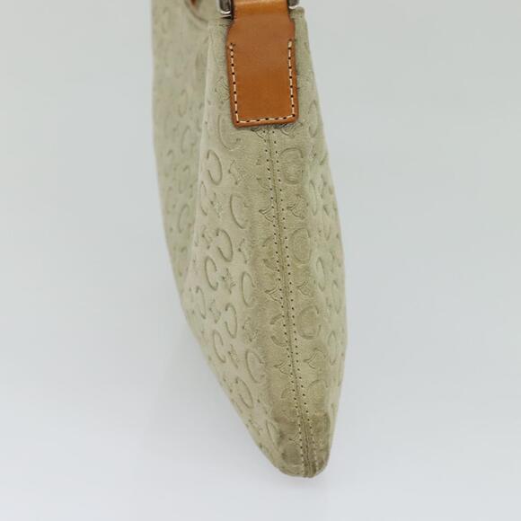 CELINE C Macadam Canvas Shoulder Bag Suede Gray - Picture 4 of 16